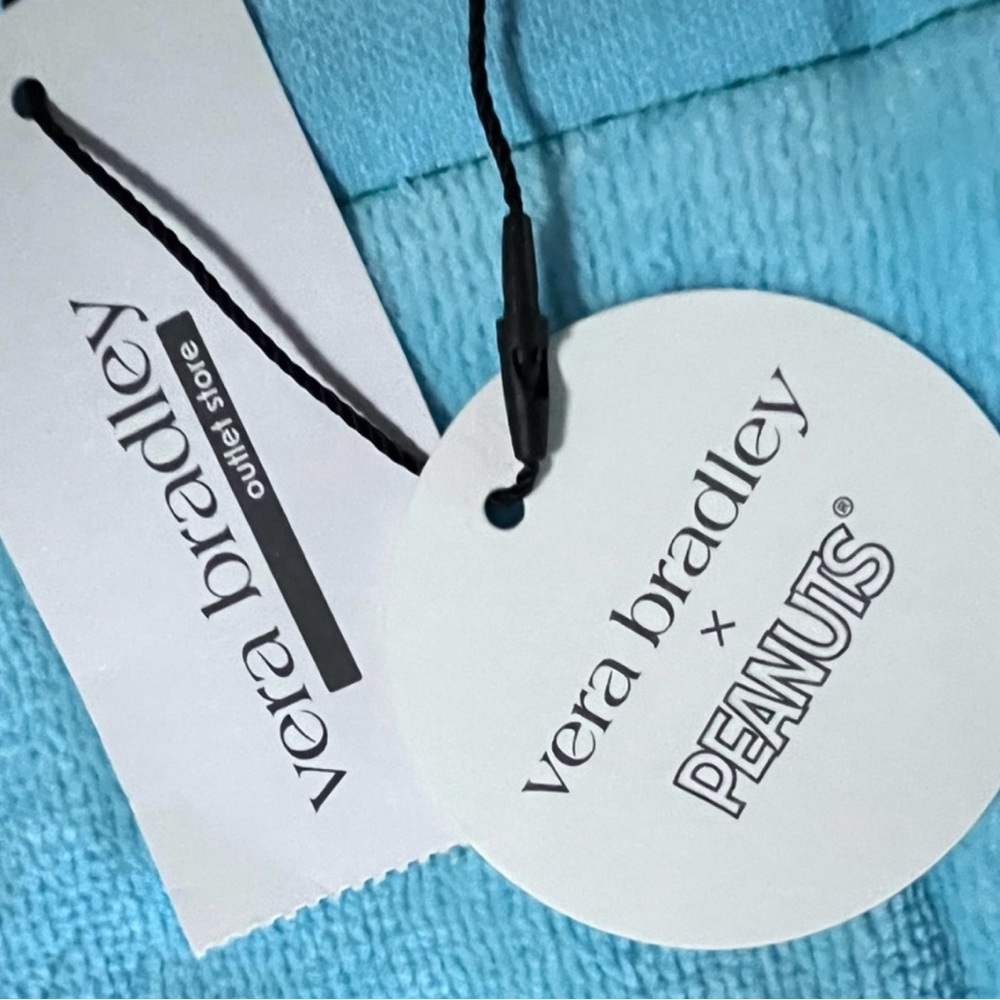 NWT Vera Bradley Snoopy and Woodstock Beach Towel with Floral Surfboard Design - Picture 3 of 3